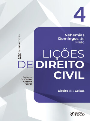 cover image of Lições de Direito Civil--Volume 4--Direito das Coisas